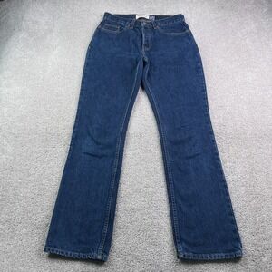 Vintage Gap Jeans Womens 6 Blue Bootcut Mid Rise Button Fly Dark Cotton Denim
